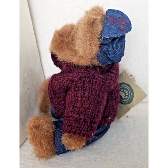 Boyds Bear JB Bean Series LEO BRUINSKI With Jeans, Hat & Sweater (1985-1998) 10" - Picture 6 of 13